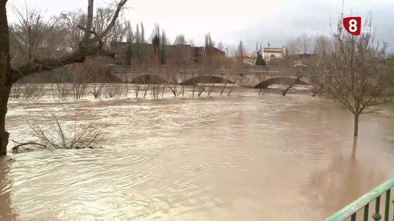 El río Duero obliga a desalojar más de un centenar de viviendas en Tudela de Duero