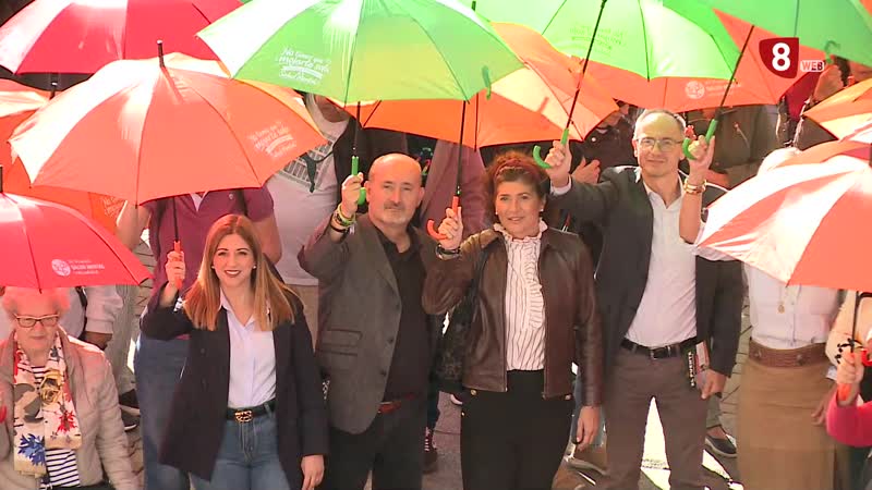 Paraguas solidario por el Día Mundial de la Salud Mental