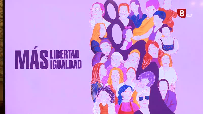 Más libertad, más igualdad. Lema para conmemorar el Día Internacional de la Mujer