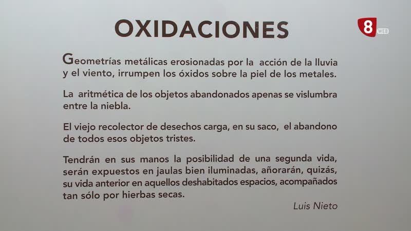 Oxidaciones llega a la sala de exposiciones del Palacio Pimentel