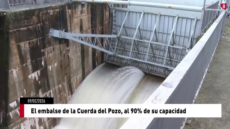 Continúa el desembalse en la Cuerda del Pozo