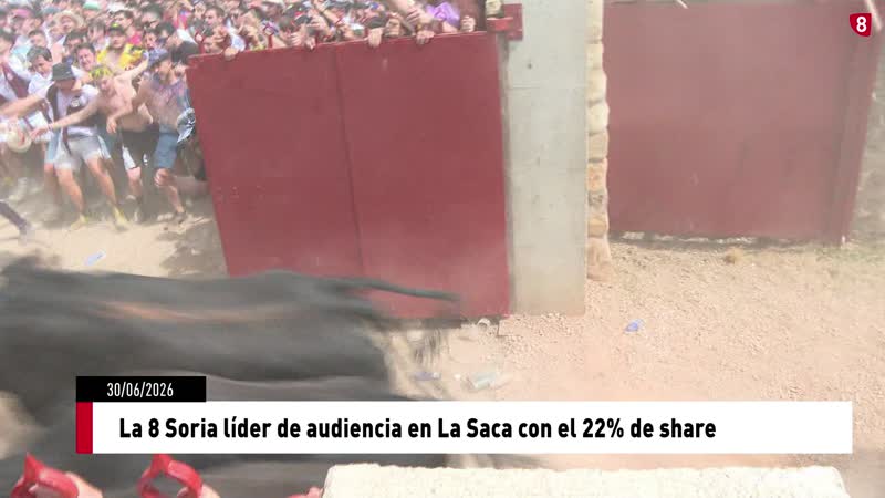 La 8 Soria líder de audiencia en La Saca con el 22% de share