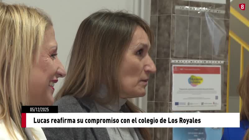 Lucas reafirma su compromiso con el colegio de Los Royales