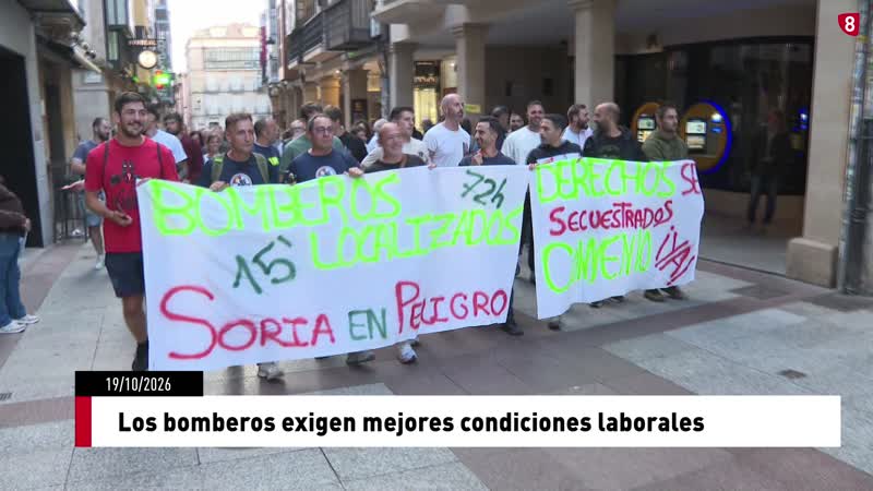 Los bomberos exigen mejores condiciones laborales
