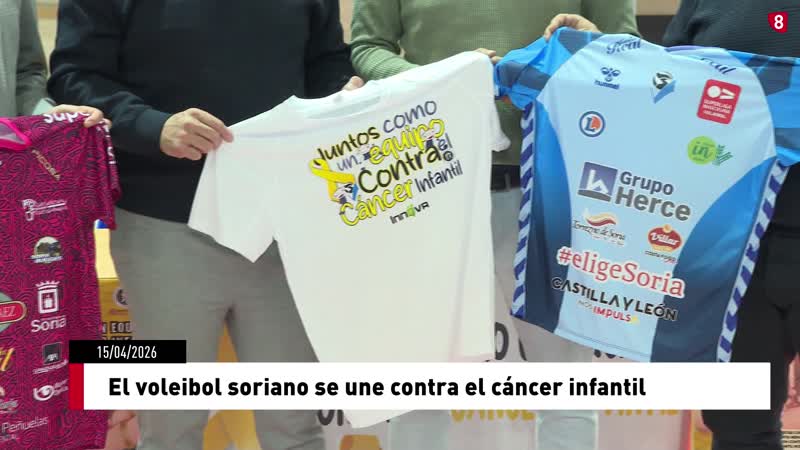 El voleibol soriano se une contra el cáncer infantil