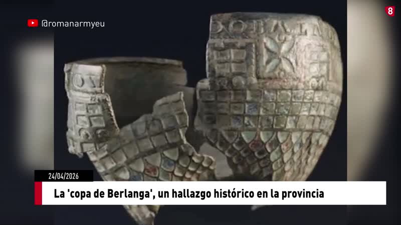 Hallada una copa de época romana en Berlanga de Duero