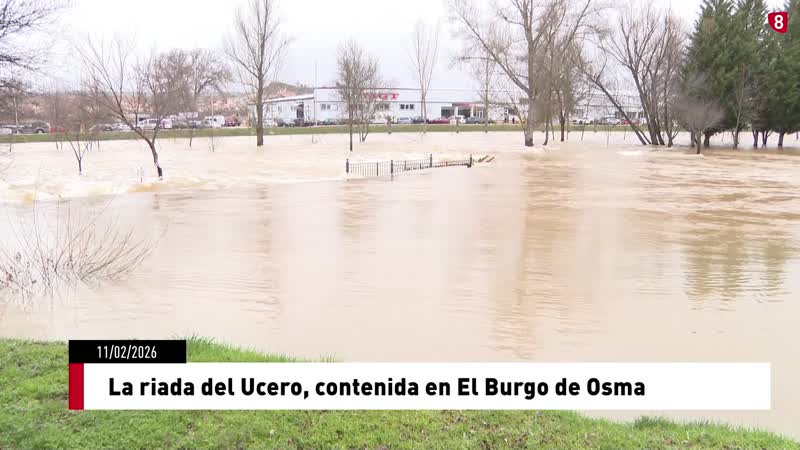 La riada del Ucero, contenida en El Burgo de Osma