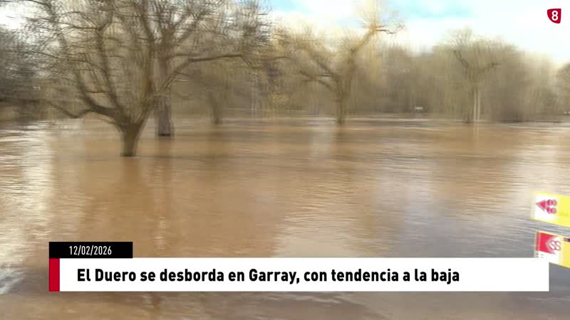 El Tera y el Duero inundan Garray