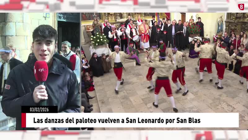 Día grande en San Leonardo con las danzas de su paloteo