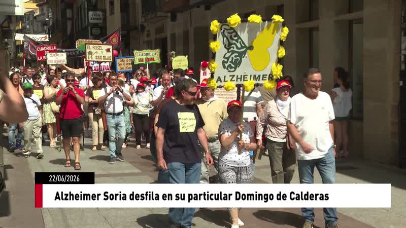 Alzheimer Soria desfila en su particular Domingo de Calderas