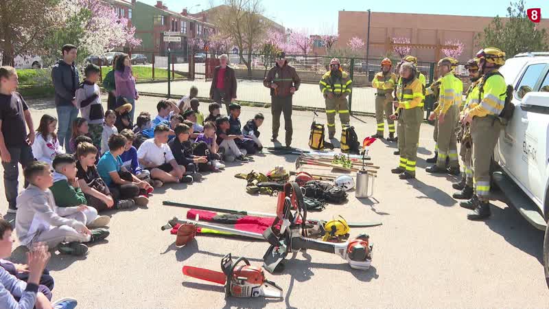 Escolares sorianos aprenden sobre prevención de incendios forestales