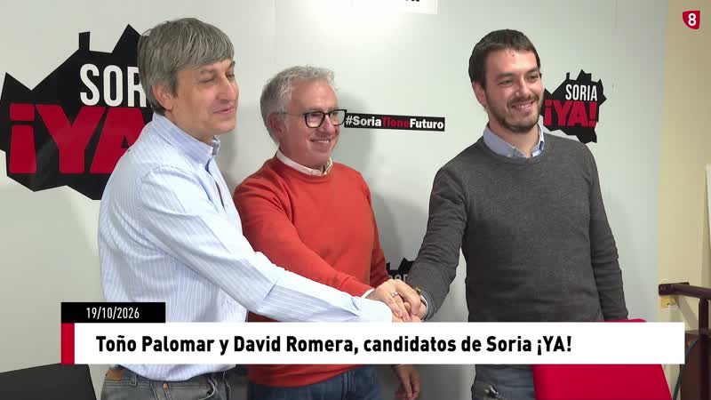 Antonio Palomar y David Romera, candidatos de Soria ¡YA!
