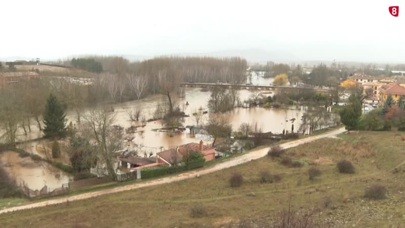 La crecida va a más en Garray y crecen las críticas a la CHD