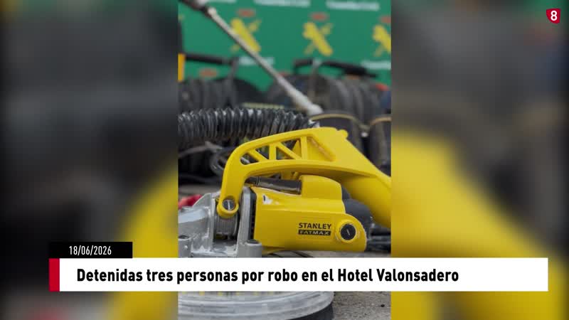 Detenidas tres personas por robo en el Hotel Valonsadero