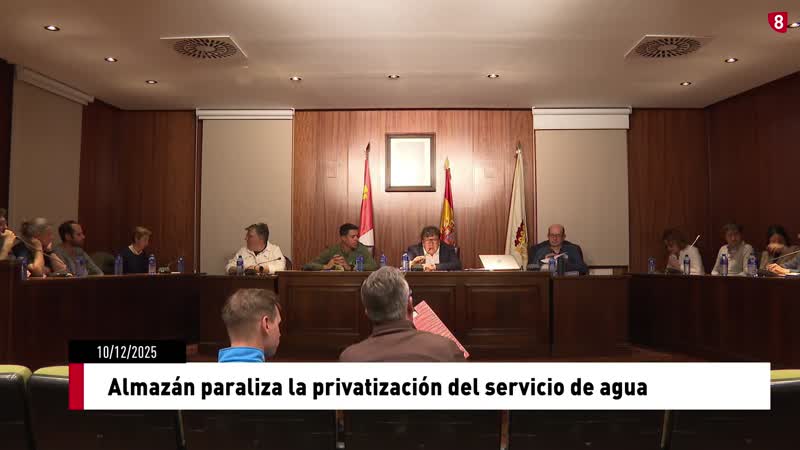 Almazán paraliza la privatización del servicio de agua