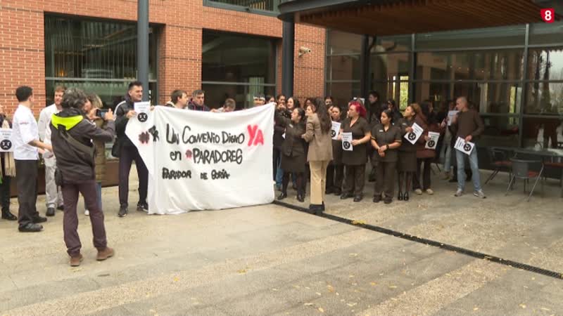 Movilización de la plantilla del Parador de Soria