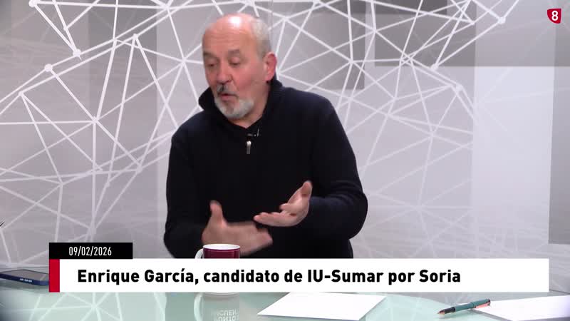 Enrique García, candidato de IU-Sumar por Soria
