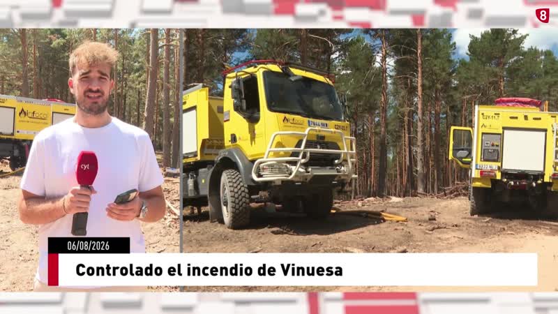 Controlado el incendio forestal de Vinuesa