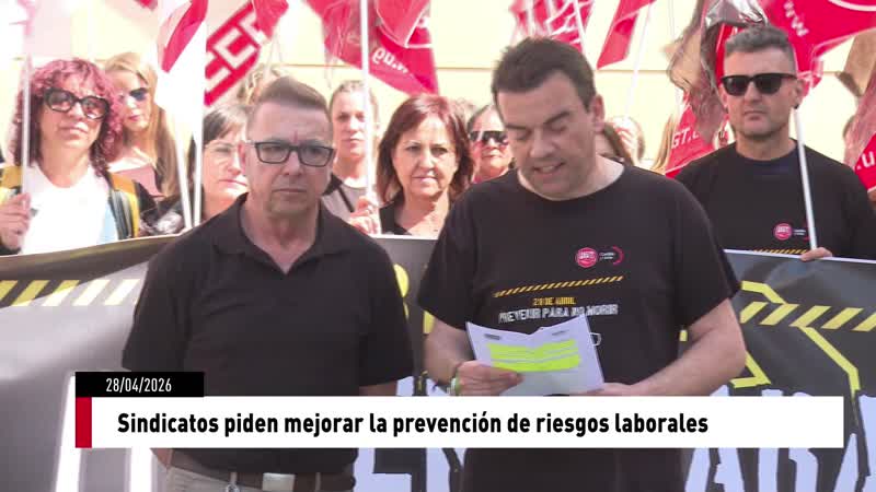 Los sindicatos piden mejorar la prevención de riesgos laborales
