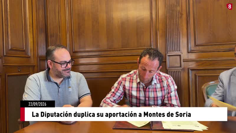 La Diputación duplica su aportación a Montes de Soria