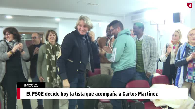 El PSOE decide hoy la lista que acompaña a Carlos Martínez